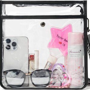Clear Bag for Stadium Events 12 x6 x12, Clear Crossbody Purses for Women Concert